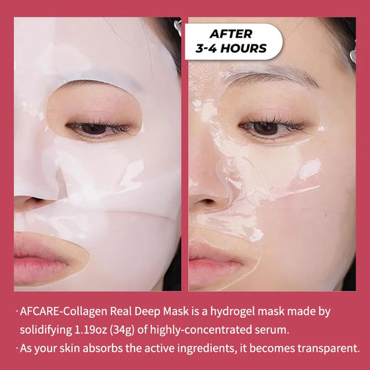 Korean Bio Collagen Anti-aging Face Mask Hyaluronic Acid Deep Hydrating Moisturizing Whitening Lightening Facial Skin Care