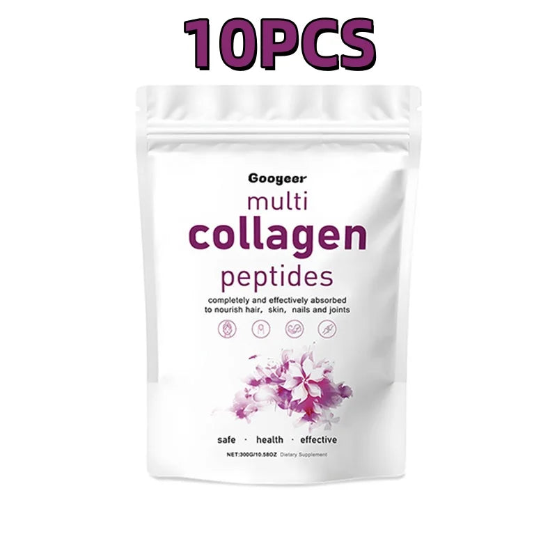 300g Googeer Multi Collagen Powder Anti-Wrinkle Elastic Improve Joint Repair Body Care Moisturize Beauty Care Skincare Powder