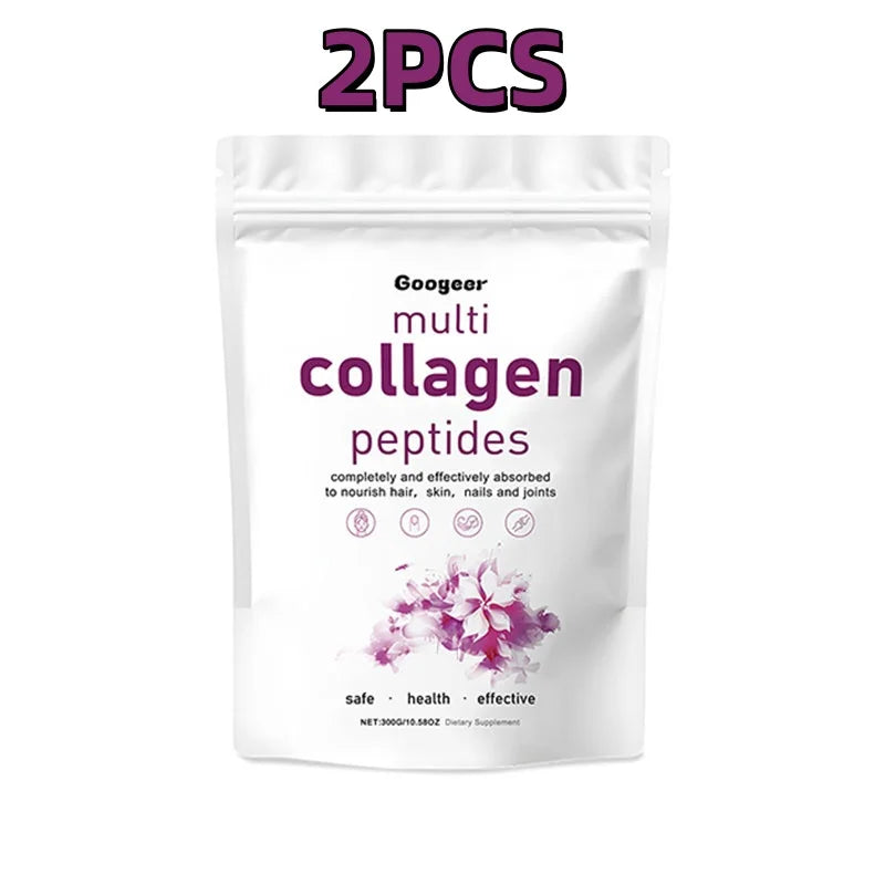 300g Googeer Multi Collagen Powder Anti-Wrinkle Elastic Improve Joint Repair Body Care Moisturize Beauty Care Skincare Powder