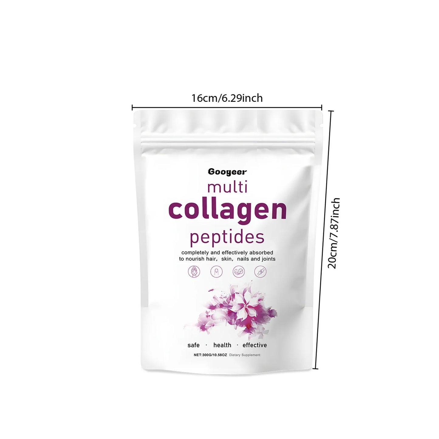 300g Googeer Multi Collagen Powder Anti-Wrinkle Elastic Improve Joint Repair Body Care Moisturize Beauty Care Skincare Powder